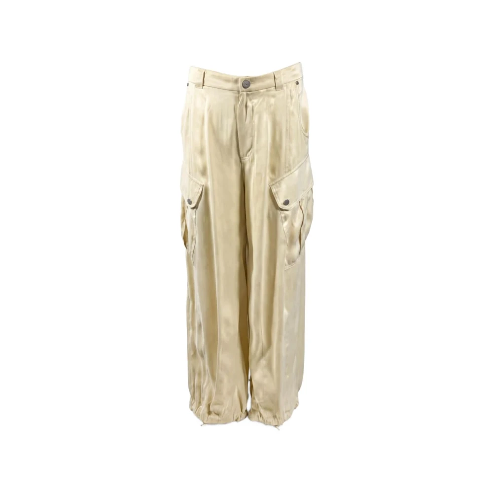 Pinko Donna Beige Pantaloni, S, New, - Immagine 5