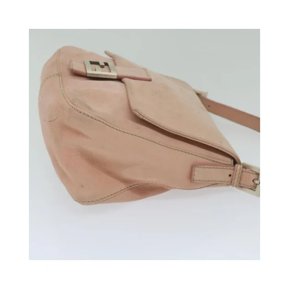 Fendi Vintage Pre-owned Leather shoulder-bags Pink Dames