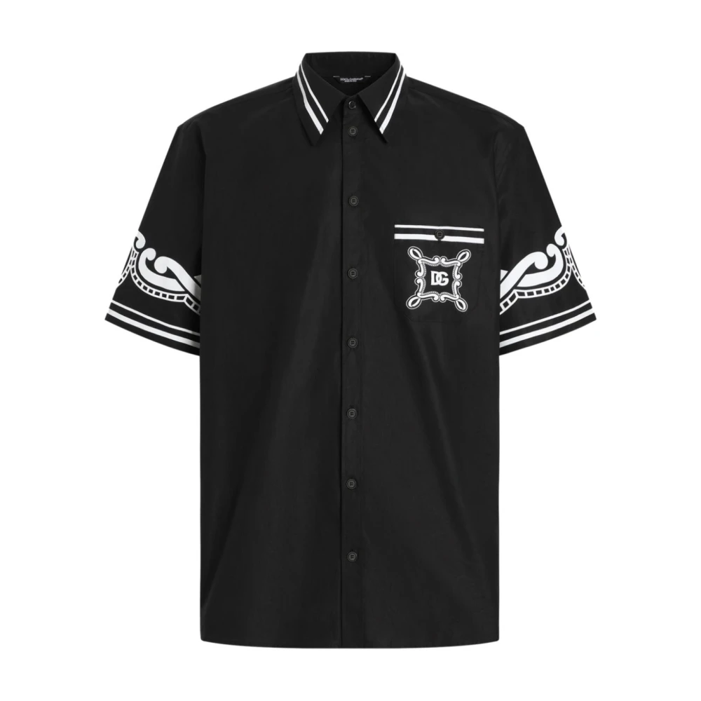 Dolce & Gabbana Stijlvolle Heren Nero Shirts Black Heren