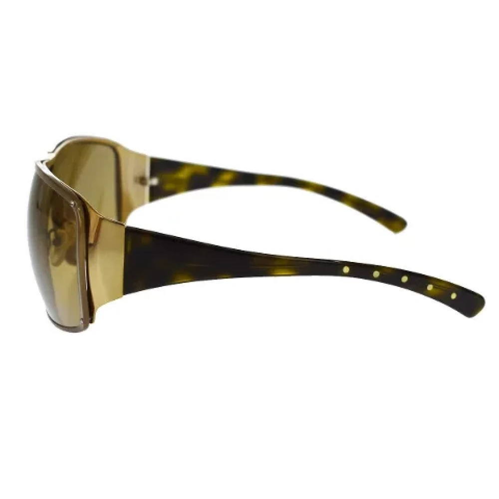 Bottega Veneta Vintage Pre-owned Plastic sunglasses Brown Dames