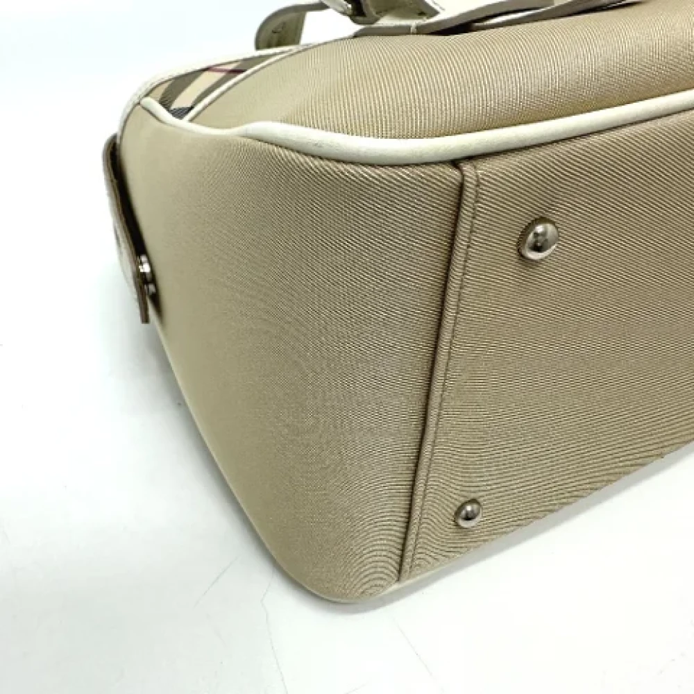 Burberry Vintage Pre-owned Fabric handbags Beige Dames