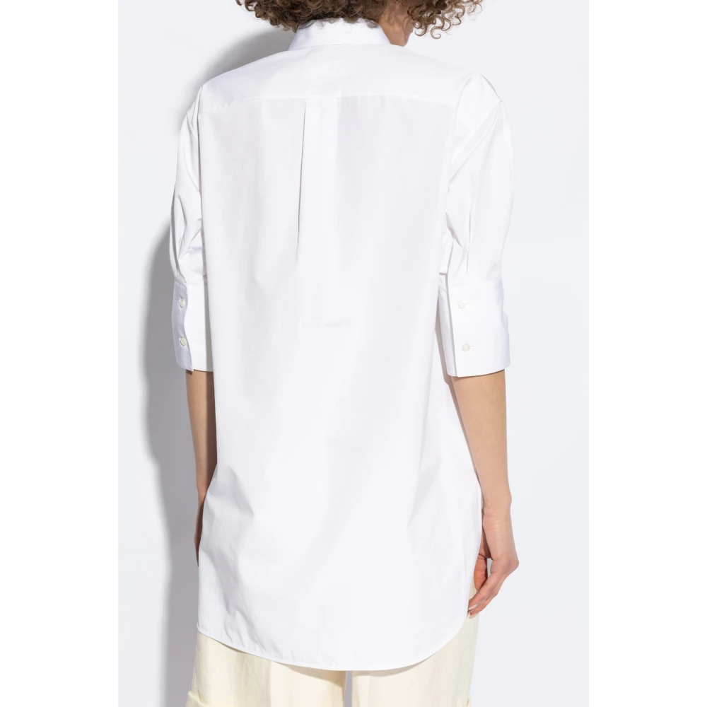 Jil Sander Shirt met sluiting White Dames