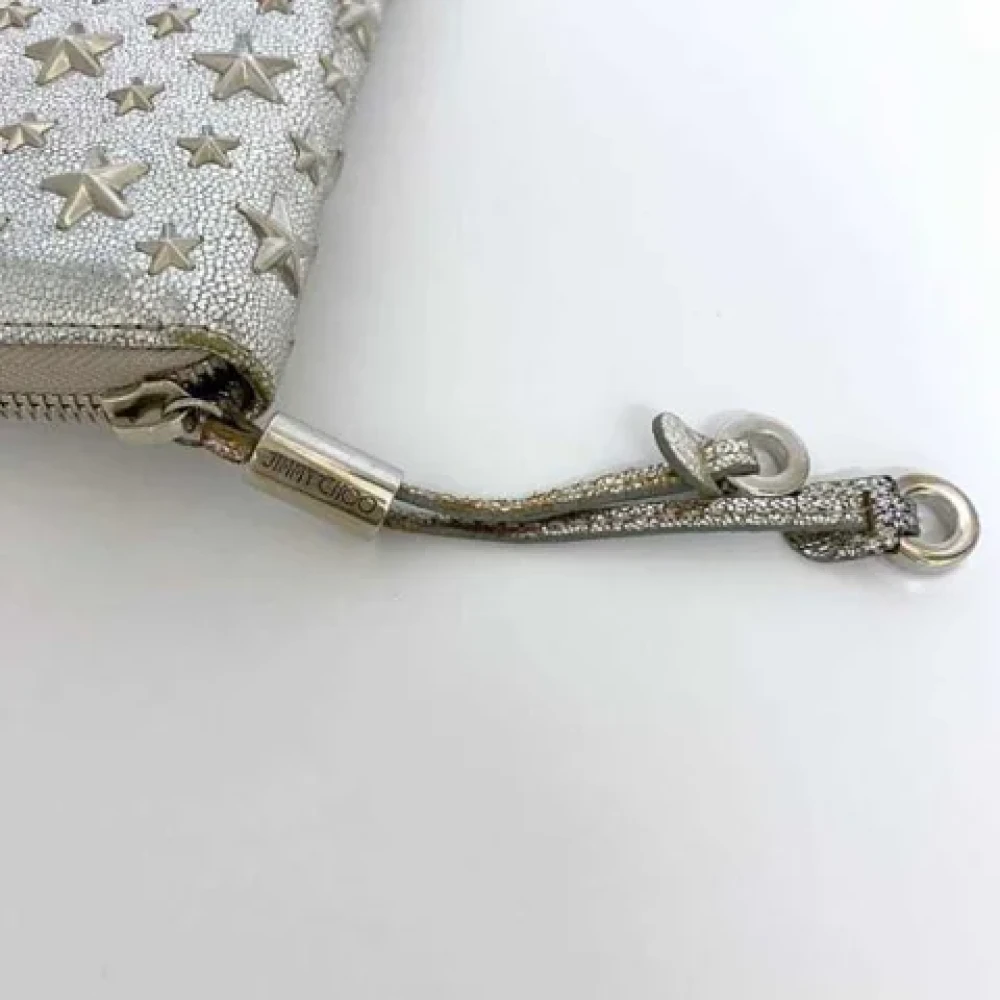 Jimmy Choo Pre-owned Leather wallets Gray Dames