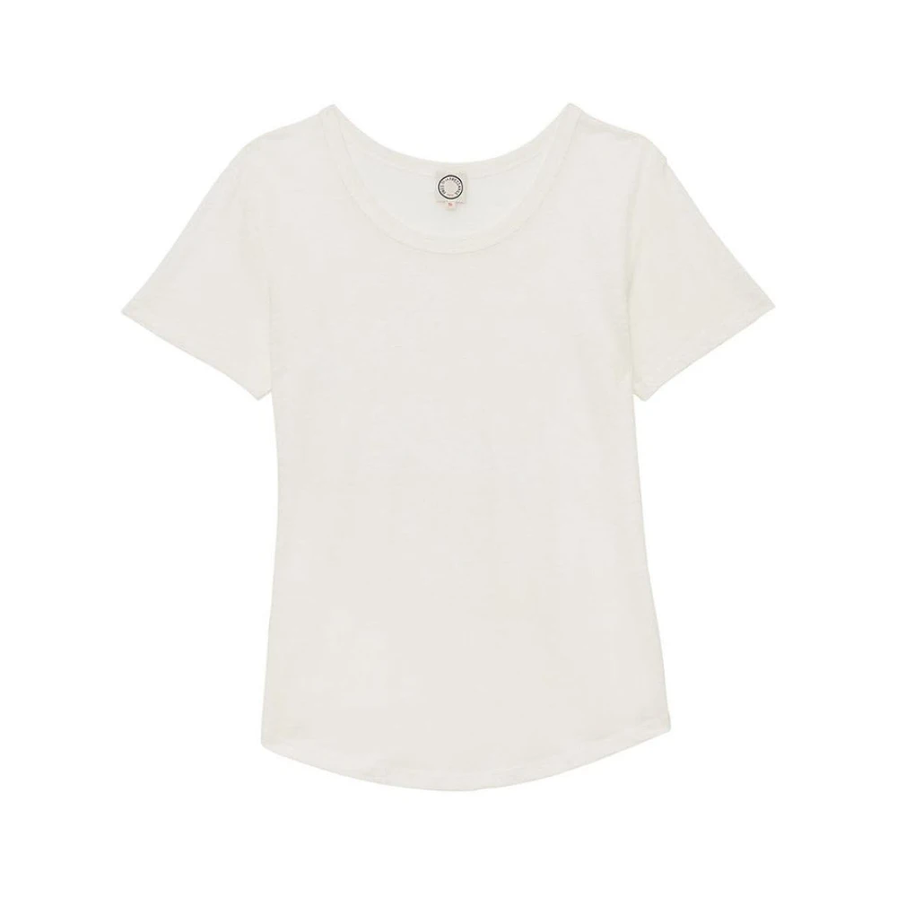 Ines De La Fressange Paris Elegante Linnen T-shirt White Dames