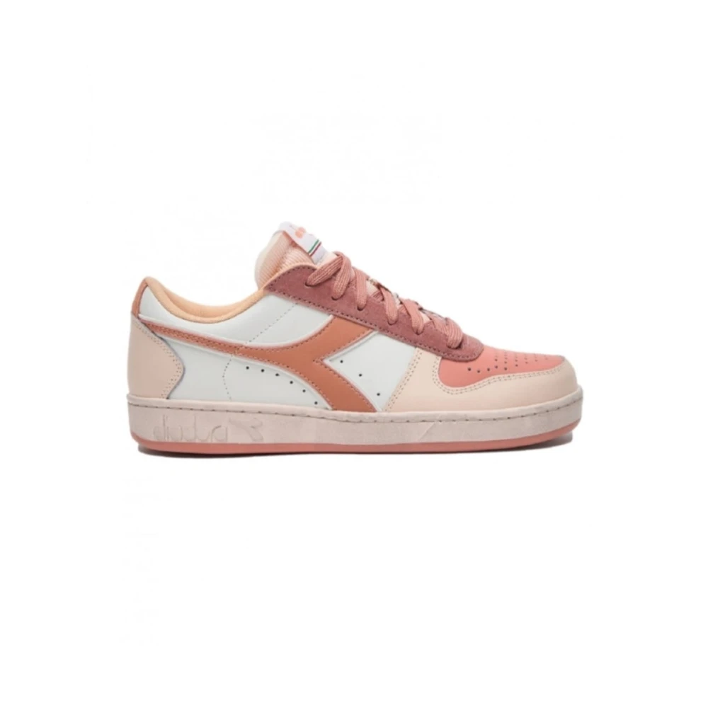 Diadora Women's Orange Sneakers, 3 Uk, Magic Basket Low Icona Trainers