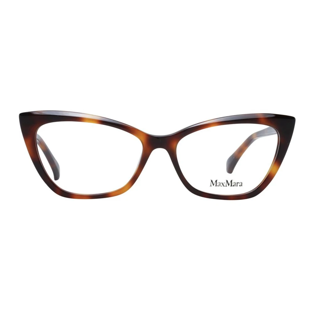 Max Mara Stijlvolle Cat Eye Optische Monturen Brown Dames