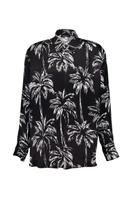 Satin Palm Tree Skjorta