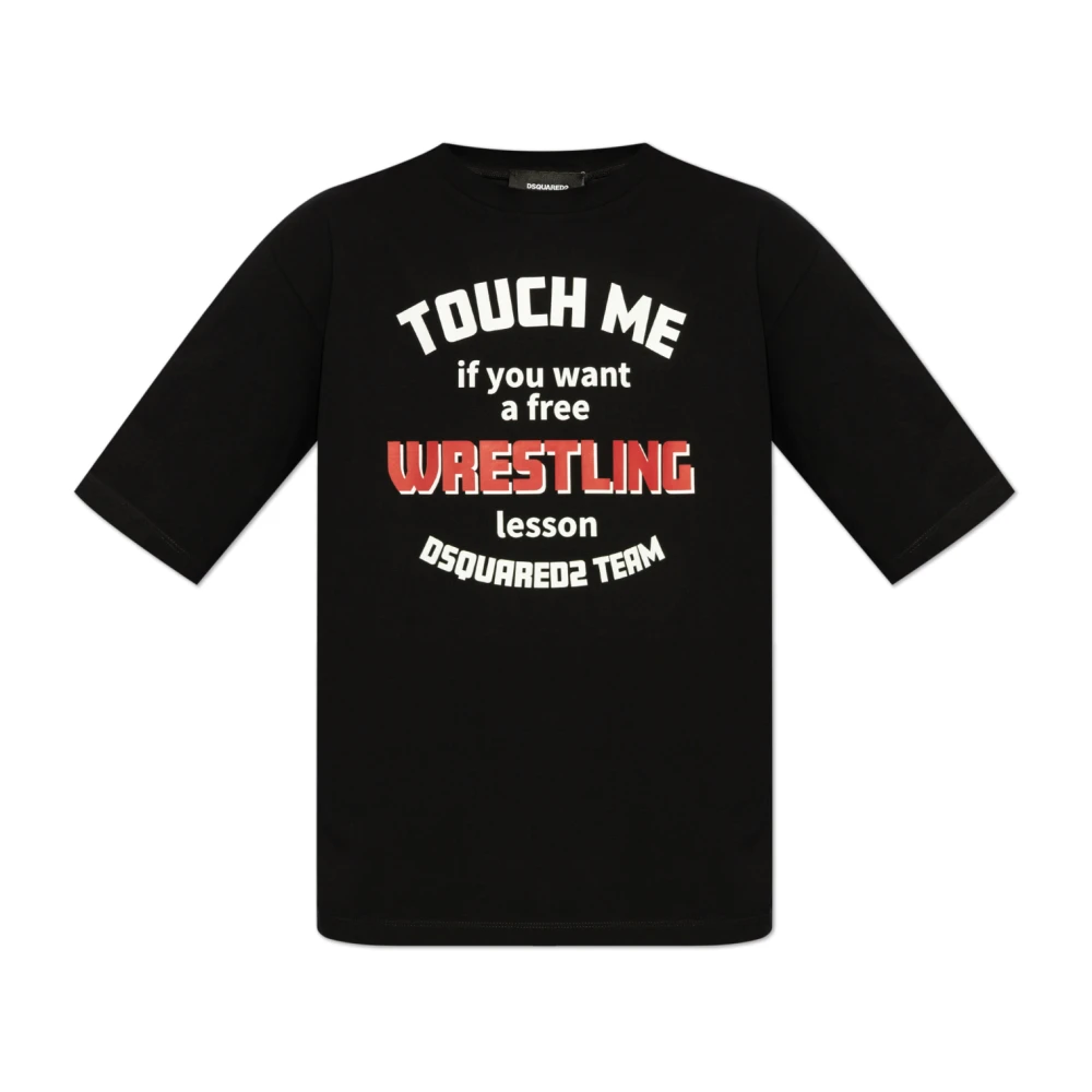 Dsquared2 Bedrukt T-shirt Black Heren