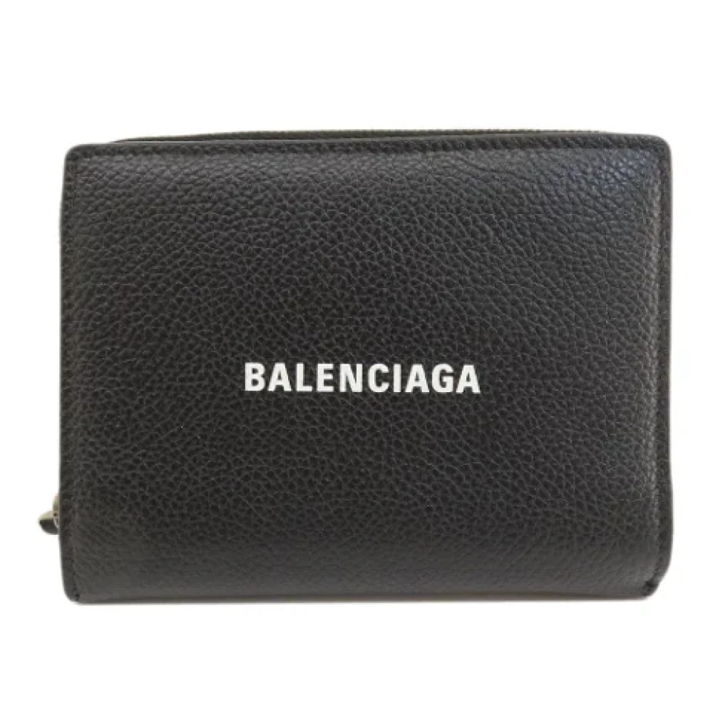 Balenciaga Vintage Pre-owned Leather wallets Black Dames