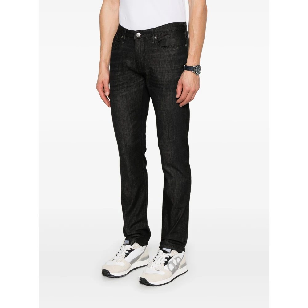 Emporio Armani Klassieke Grijze Denim Jeans Gray Heren
