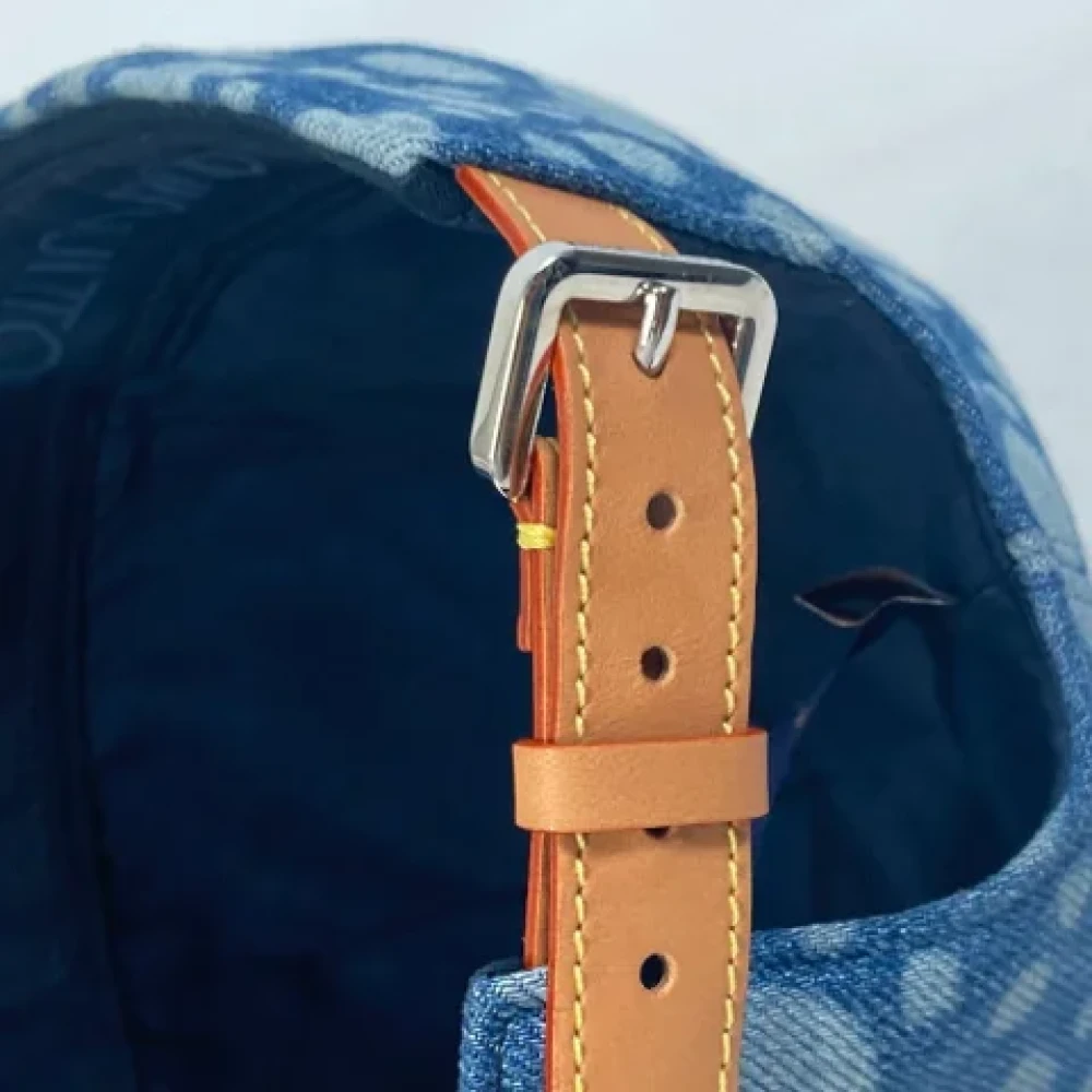 Louis Vuitton Vintage Pre-owned Canvas hats Blue Dames