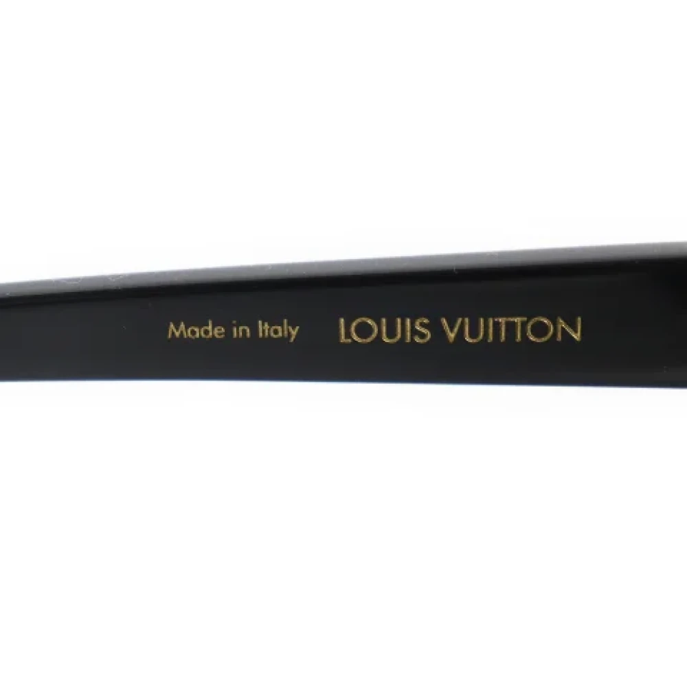 Louis Vuitton Vintage Pre-owned Fabric sunglasses Black Dames