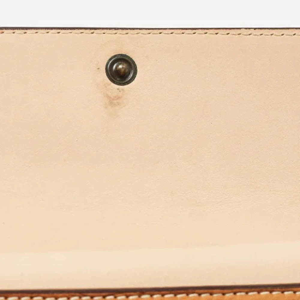 Carolina Herrera Pre-owned Leather wallets Brown Dames
