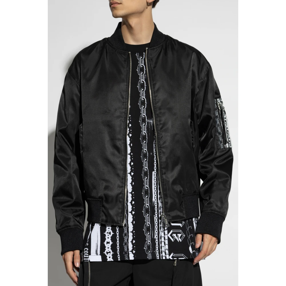 Versace Jeans Couture Jas met logo Black Heren