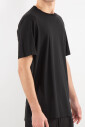 t-shirt-en-coton-crepe-a-col-tricote