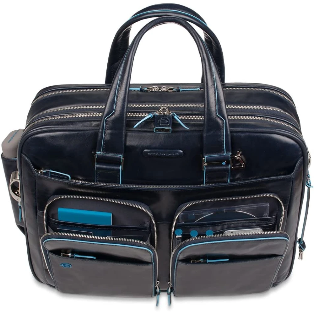 Piquadro Blauwe Stijlvolle Tassen Collectie Blue Unisex