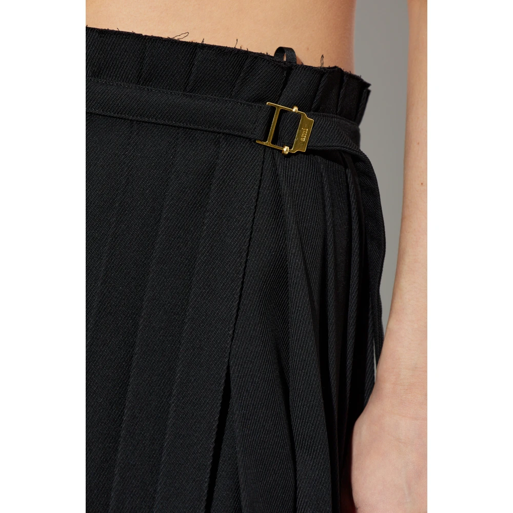 Ami Paris Gepleide rok Black Dames