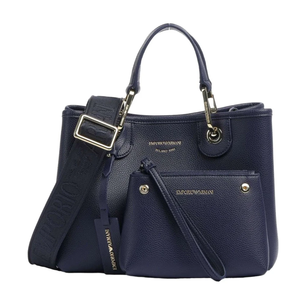 Giorgio Armani Blauwe Synthetische Dames Shopper Blue Dames