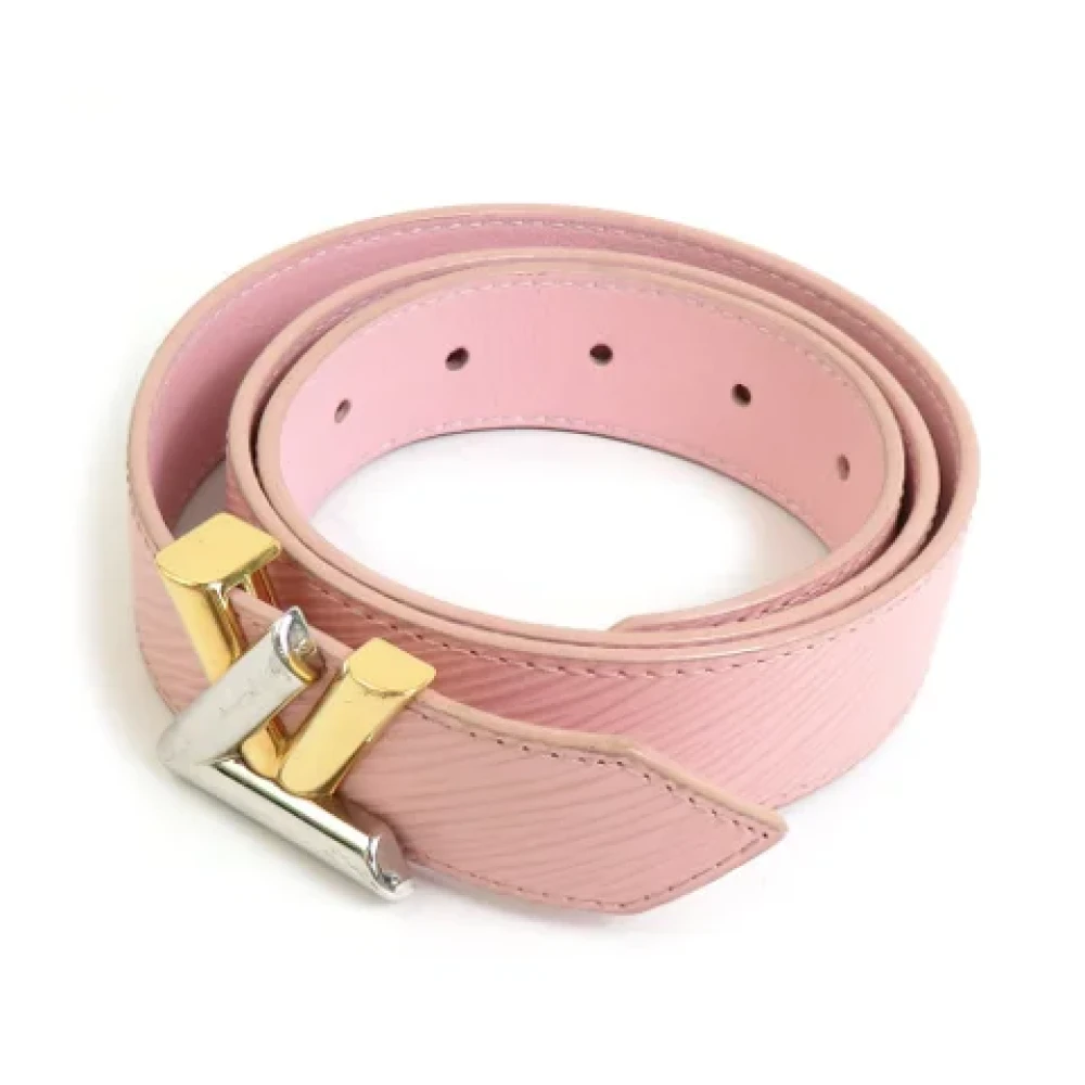 Louis Vuitton Vintage Pre-owned Leather belts Pink Dames