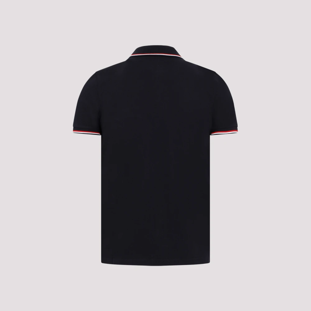 Moncler Blauwe Polo T-shirt Blue Heren