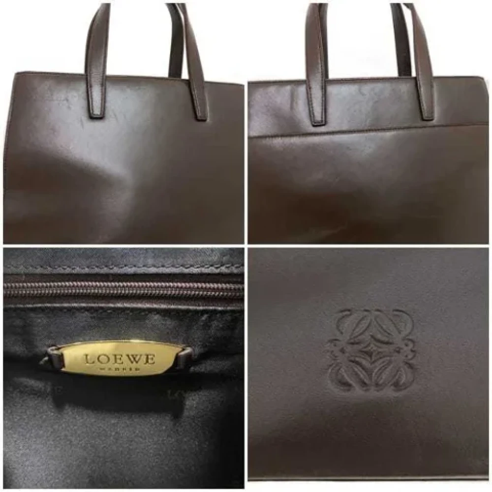 Loewe Pre-owned Fabric handbags Brown Dames