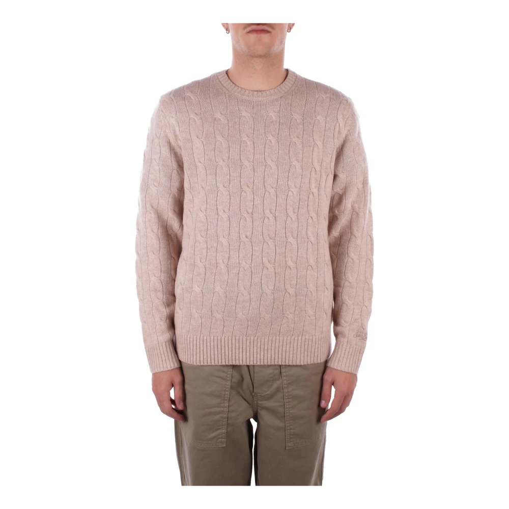 Saint Barth Beige Logo Front Sweaters Beige Heren