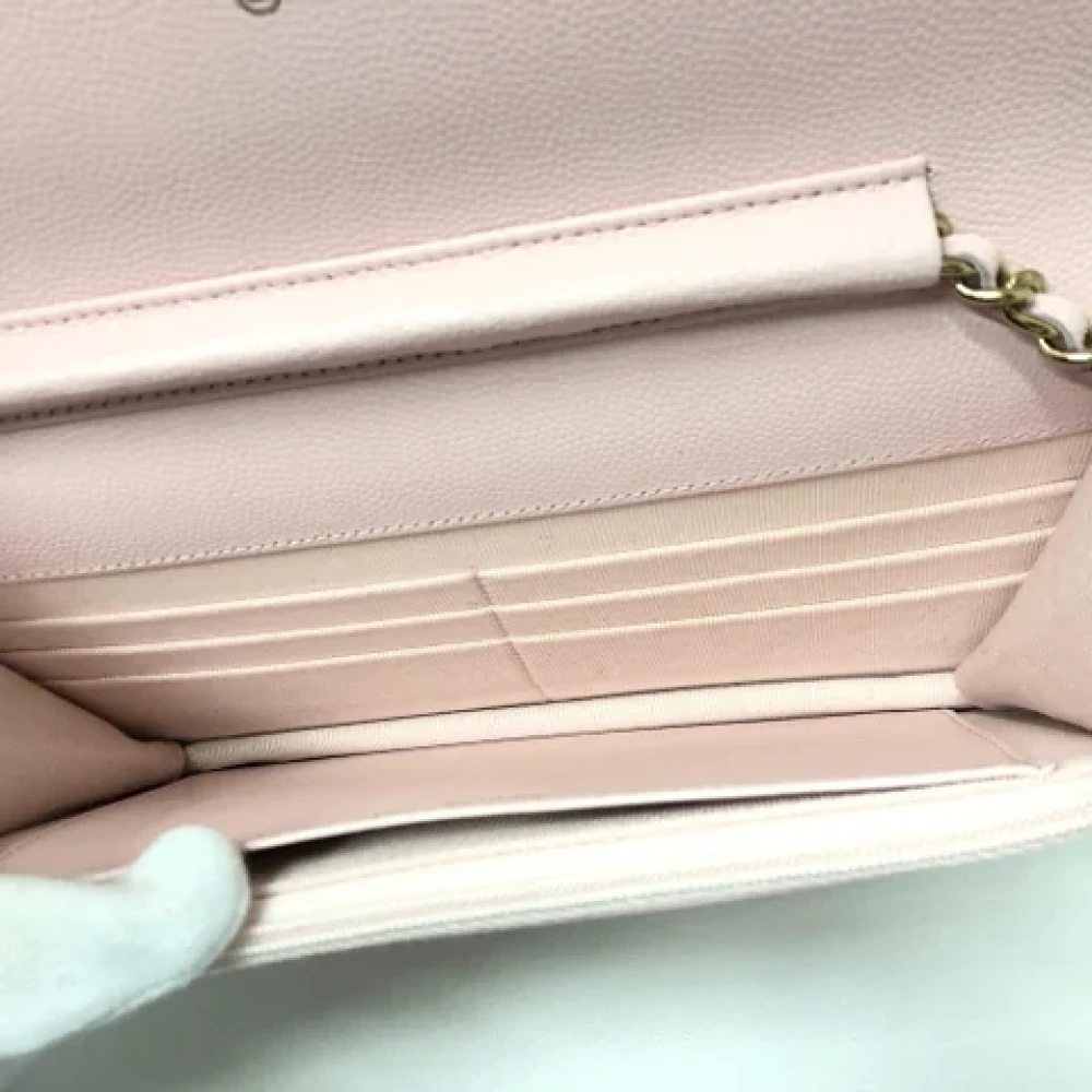 Chanel Vintage Pre-owned Leather chanel-bags Pink Dames
