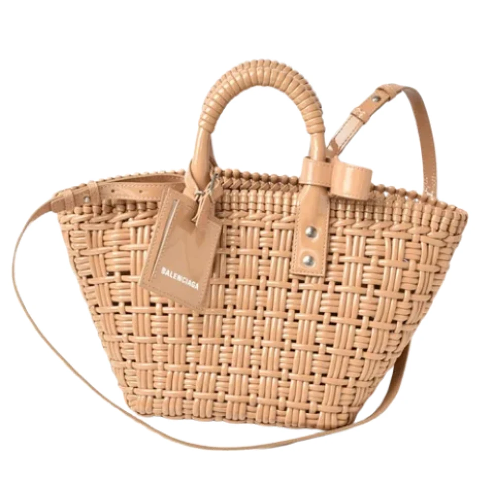 Balenciaga Vintage Pre-owned Canvas handbags Beige Dames