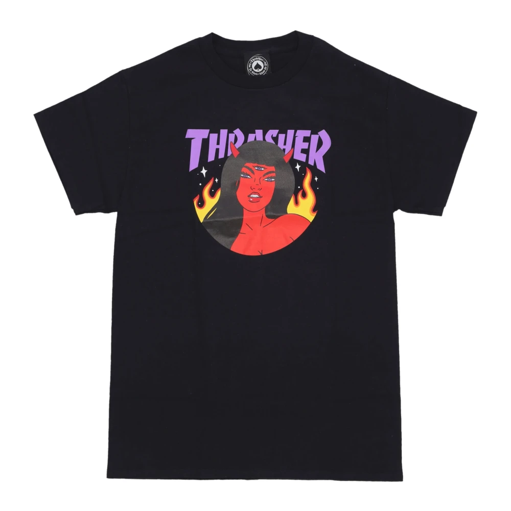 Thrasher Men's Black Roja Tee Short Sleeve T-Shirt