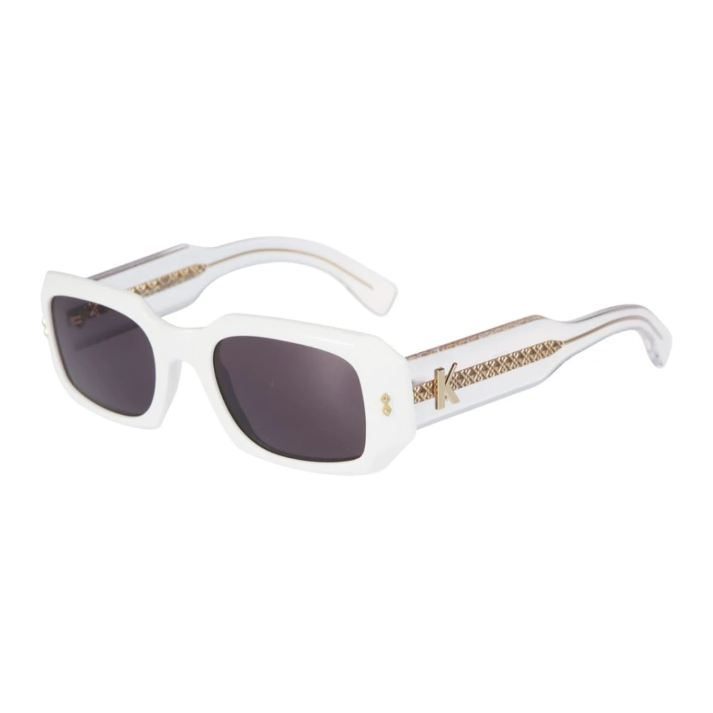 Kador Unisex White Sunglasses, 51 Mm, Klarissa Glamour