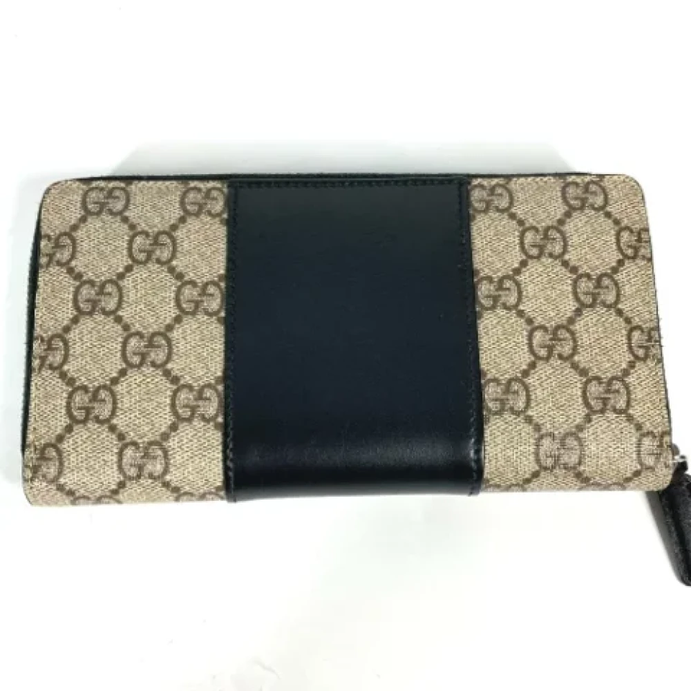 Gucci Vintage Pre-owned Canvas wallets Beige Dames