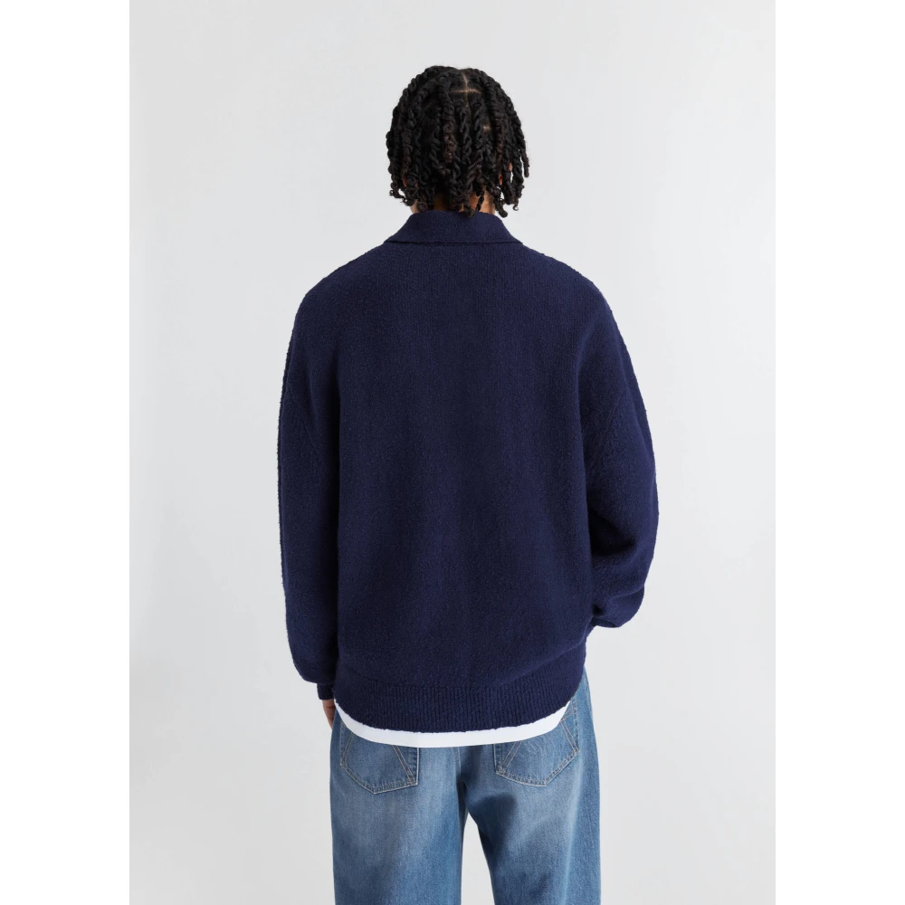 Axel Arigato Team Polo Sweater Blue Heren