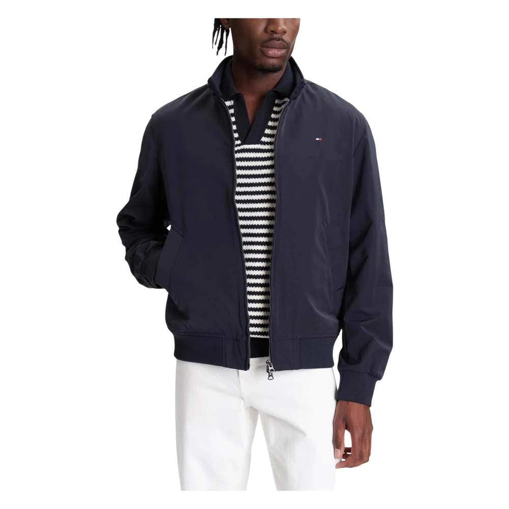 Tommy Hilfiger Men's Blue Harrington Jacket - Bomber Jackets - 2XL - Jackets