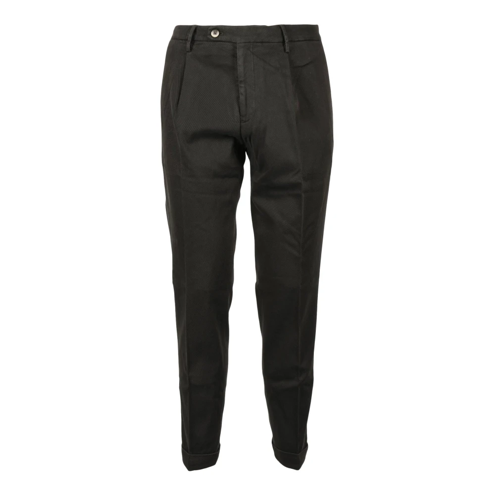 Michael Coal Katoen Modal Elastaan Broek Black Heren