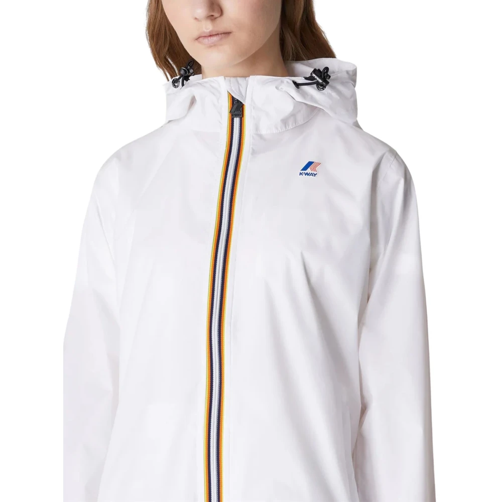 K-way Witte Waterdichte Windjack White Dames
