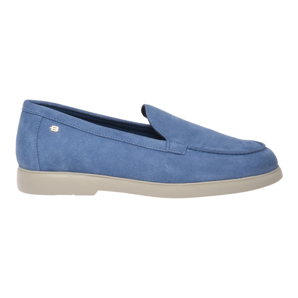 Baldinini Women's Blue Suede Loafer - Loafers - 7 Uk - Shoes