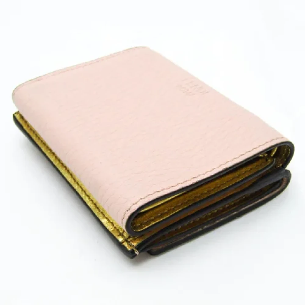 Fendi Vintage Pre-owned Leather wallets Pink Dames