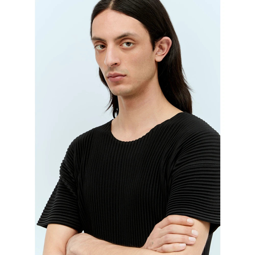 Issey Miyake T-Shirts Black Heren