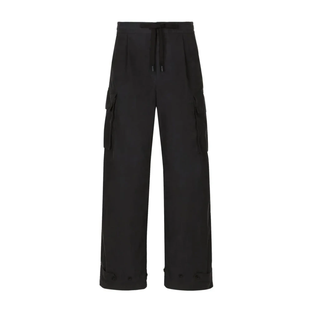 Dolce & Gabbana Uomo Blu Pantaloni Coulisse E Tasche