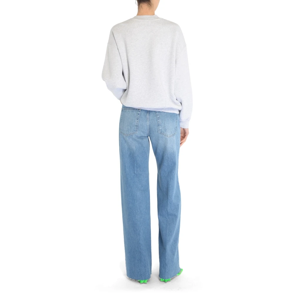 Anine Bing Vintage-geïnspireerde Wide Leg High Waist Jeans in Blauw Blue Dames