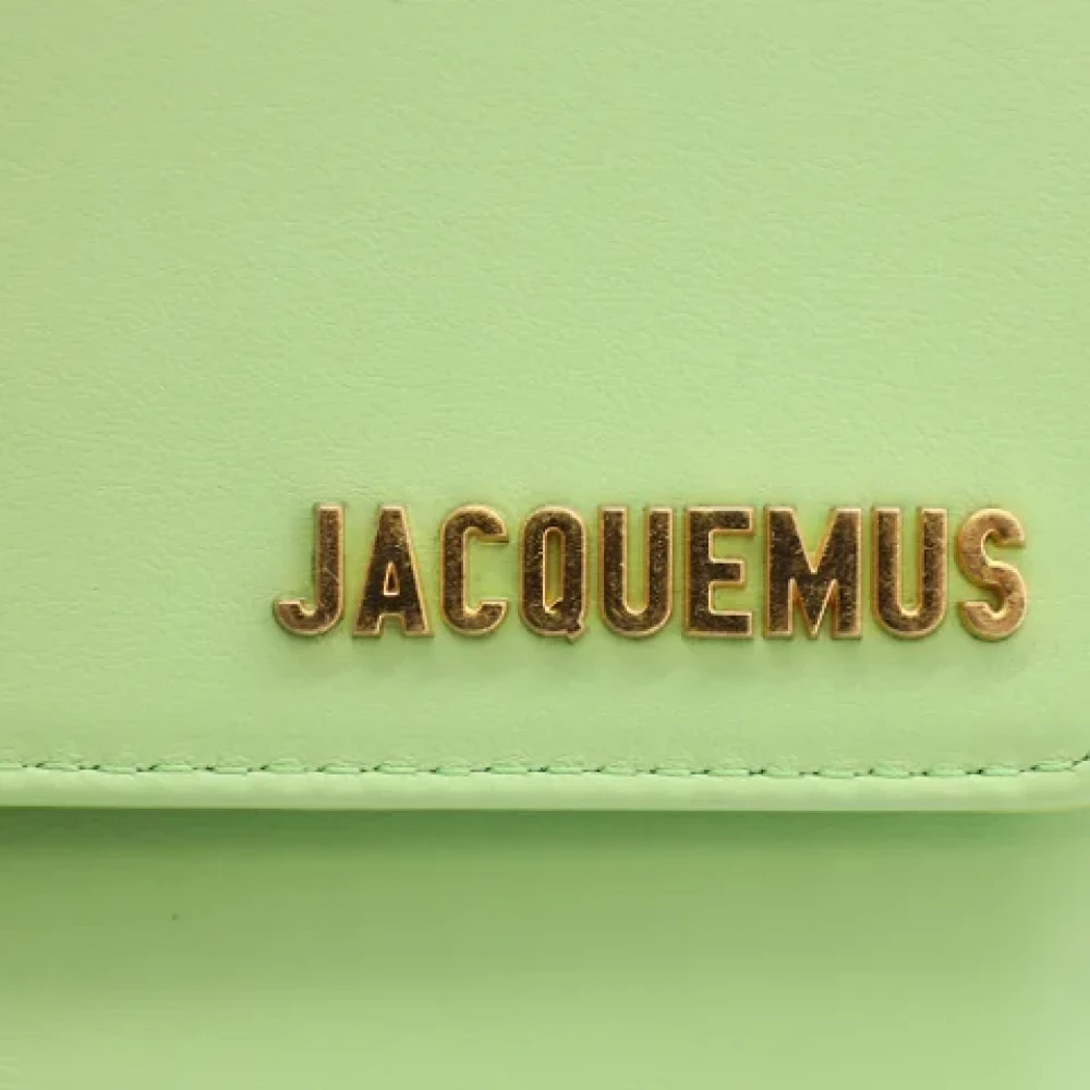 Jacquemus Pre-owned Leather shoulder-bags Green Dames