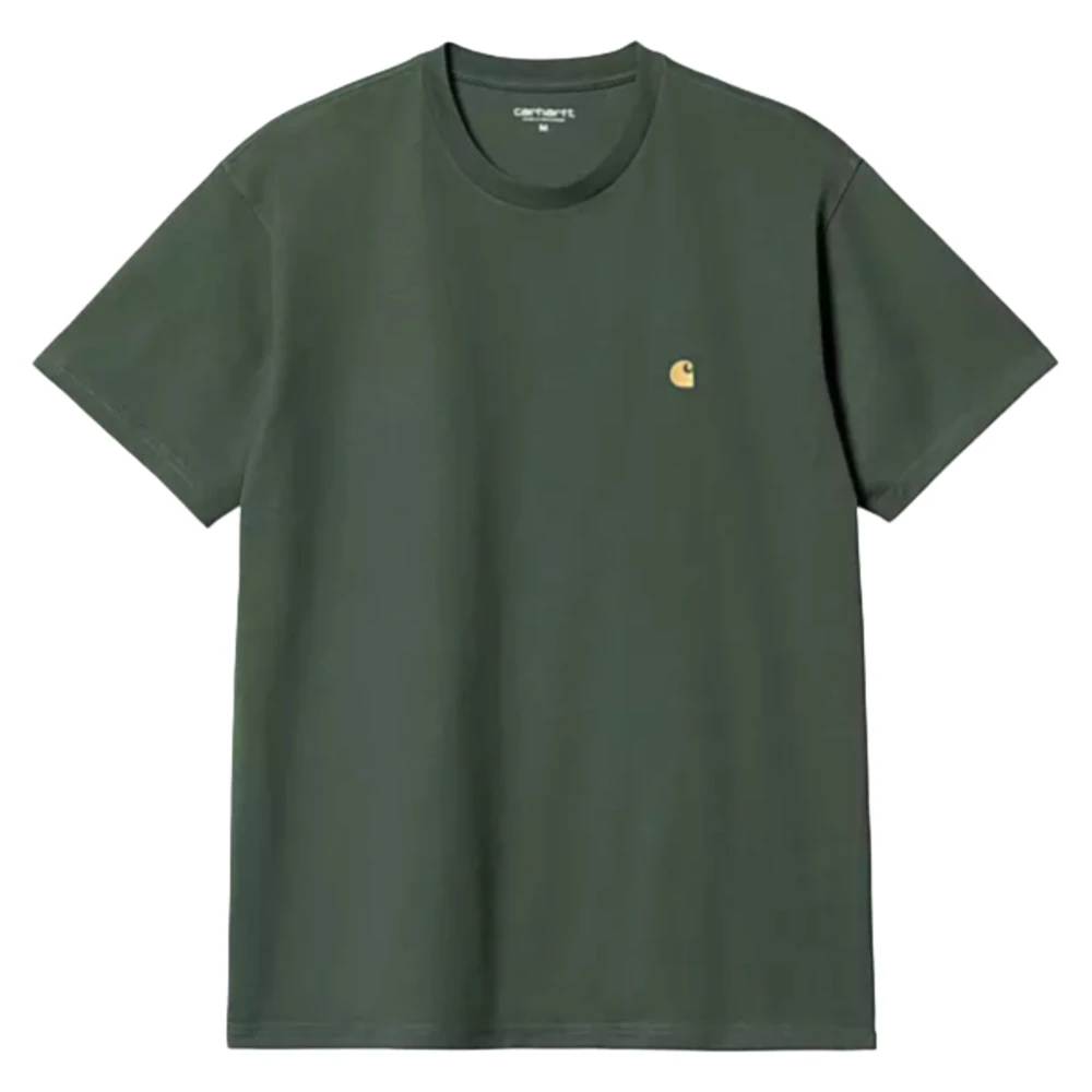 Carhartt WIP Chase T-Shirt Sycamore Tree Gold Green Heren