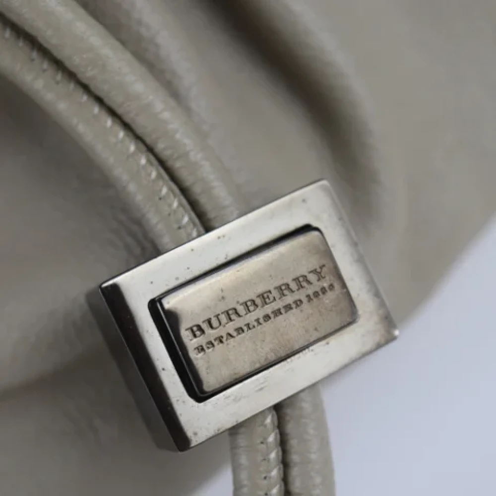 Burberry Vintage Pre-owned Fabric shoulder-bags Beige Dames