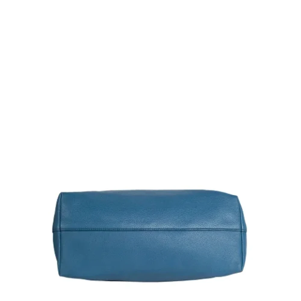 Prada Vintage Pre-owned Leather prada-bags Blue Dames