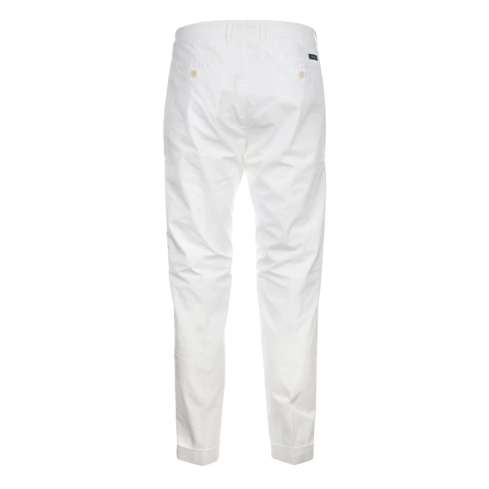 Fay Slim-fit Trousers White Heren