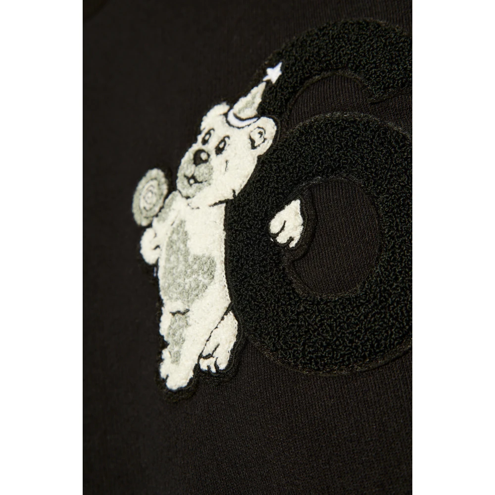 MM6 Maison Margiela Sweatshirt met Patch Black Dames