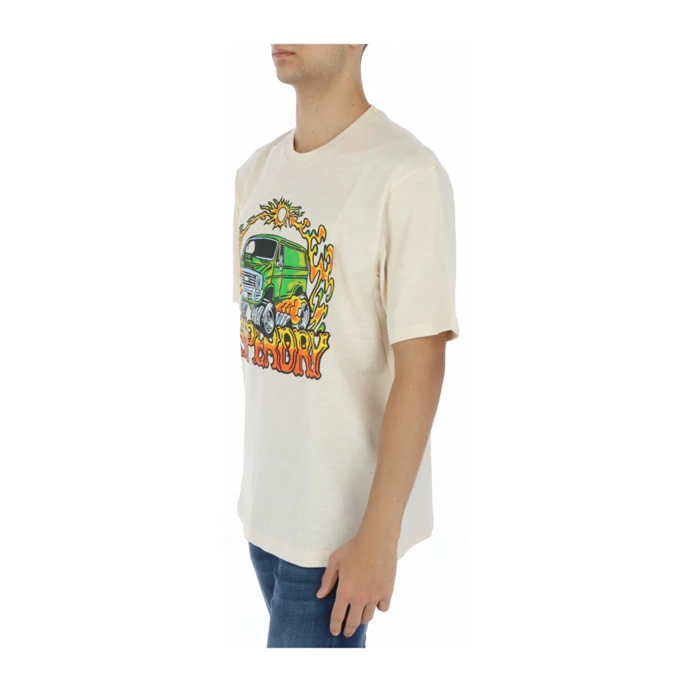 Superdry T-Shirts White Heren