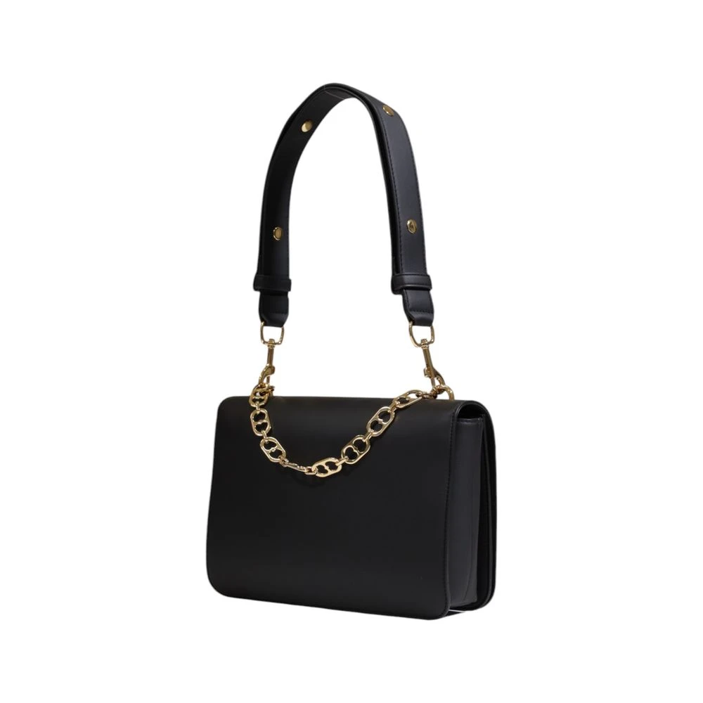 Love Moschino Zwarte Polyethyleen Handtas Herfst Winter Collectie Black Dames