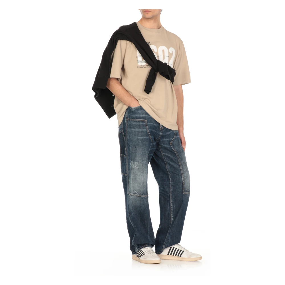 Dsquared2 Blauwe Katoenen Jeans met Vijf Zakken Blue Heren