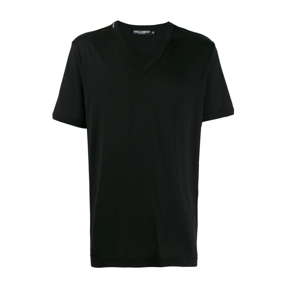 Dolce & Gabbana Zwarte T-shirt voor mannen Aw24 Black Heren